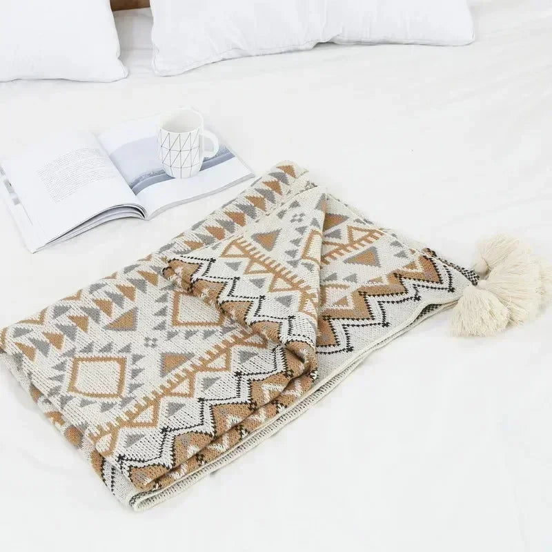 Morisse Coperta Tricot Bohemien