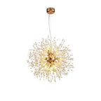 Lampadario LED con sfere di cristallo – Effetto Dente di Leone scintillante | Illuminazione elegante per soggiorno e sala da pranzo