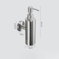 Dispenser di Sapone Manuale da Parete Quadrato Rotondo