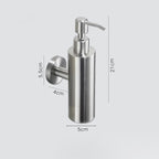 Dispenser di Sapone Manuale da Parete Quadrato Rotondo