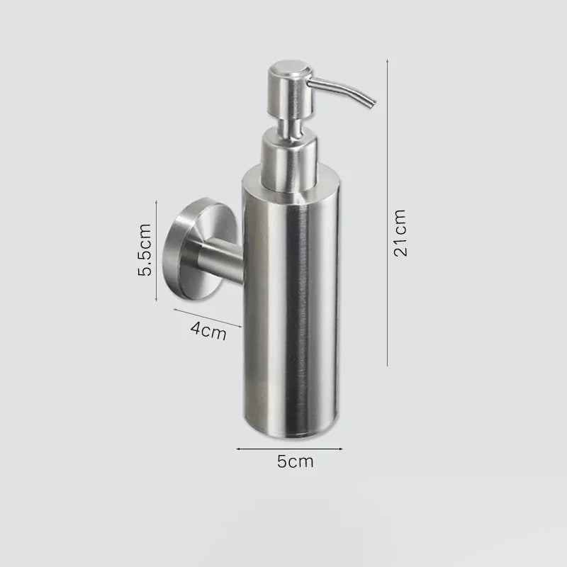 Dispenser di Sapone Manuale da Parete Quadrato Rotondo