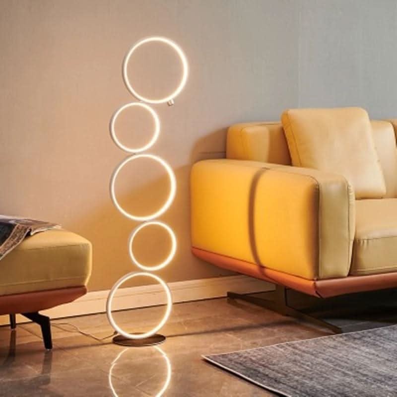 Lampada da Terra con Luce LED Calda – Illuminazione Atmosferica per Soggiorno e Camera da Letto