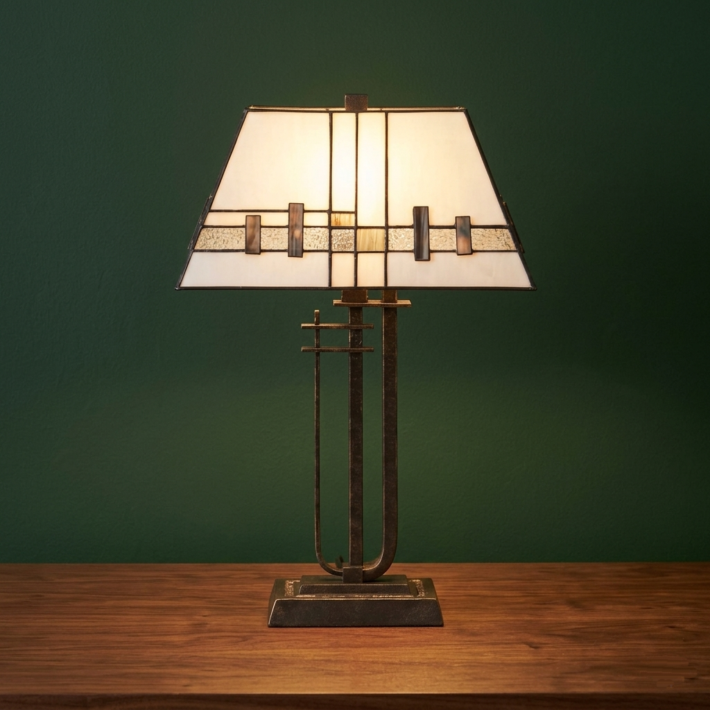 Lampada da Tavolo Tiffany Mardian di Oaks Lighting