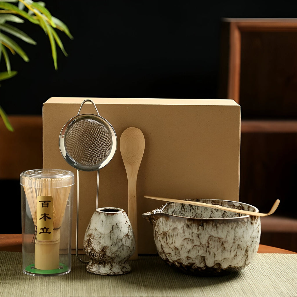 Set da Tè Matcha – Accessori da 6 pezzi per la preparazione tradizionale | Di alta qualità e autentico