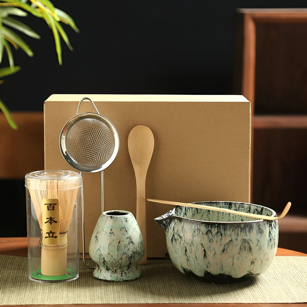 Set da Tè Matcha – Accessori da 6 pezzi per la preparazione tradizionale | Di alta qualità e autentico
