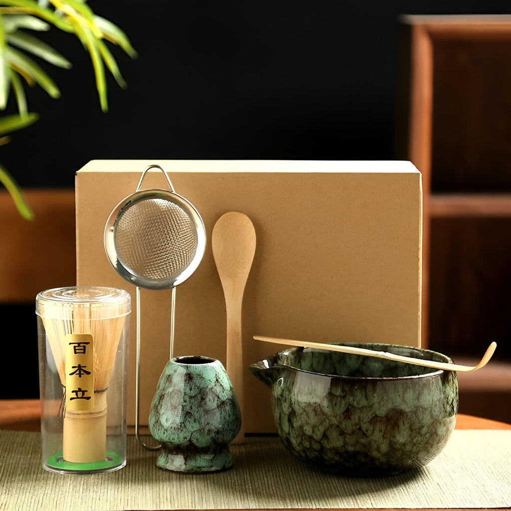Set da Tè Matcha – Accessori da 6 pezzi per la preparazione tradizionale | Di alta qualità e autentico