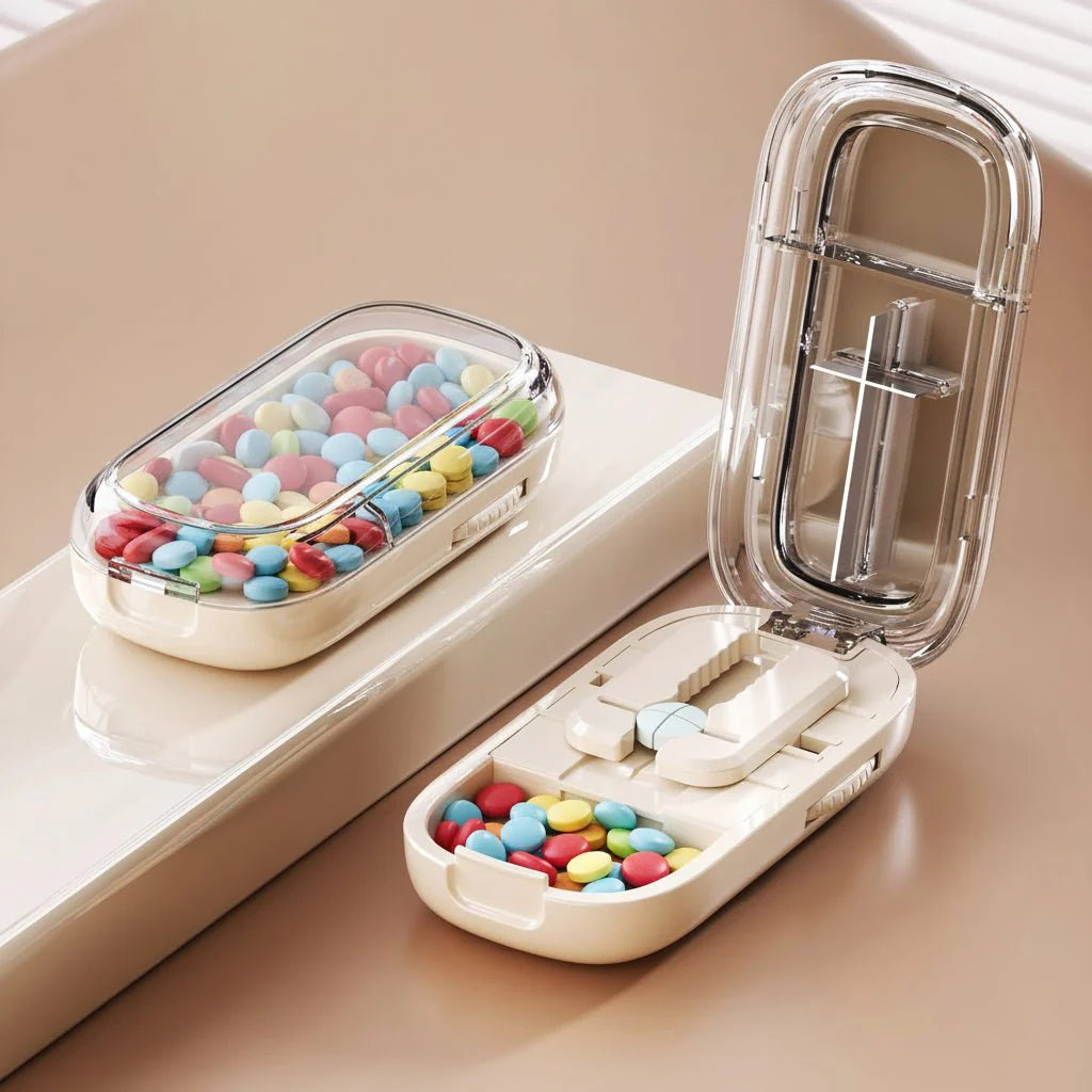 MEDICUT – Tagliapillole con Scatola di Stoccaggio Invisibile