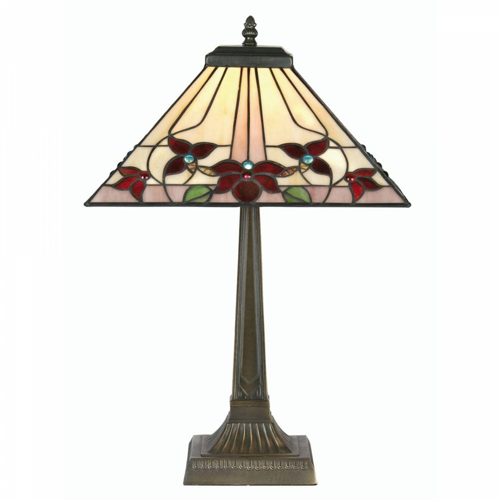 Lampada da Tavolo Tiffany Camillo 14" di Oaks Lighting