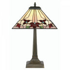 Lampada da Tavolo Tiffany Camillo 14" di Oaks Lighting