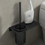 METALLUX LOO – Set di Spazzola per WC da Parete con Finitura Oro Spazzolato