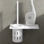 METALLUX LOO – Set di Spazzola per WC da Parete con Finitura Oro Spazzolato