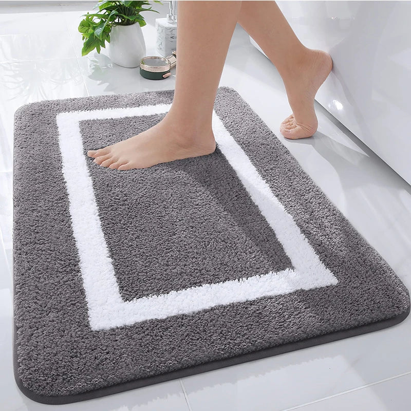 MICROFORM – Tappetino da bagno in microfibra morbida e antiscivolo per bagno e soggiorno