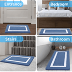 MICROFORM – Tappetino da bagno in microfibra morbida e antiscivolo per bagno e soggiorno