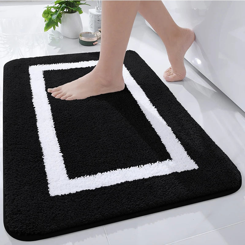 MICROFORM – Tappetino da bagno in microfibra morbida e antiscivolo per bagno e soggiorno