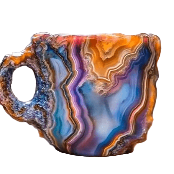 CRISTALLO MINERALE – Elegante Tazza da Caffè in Cristallo