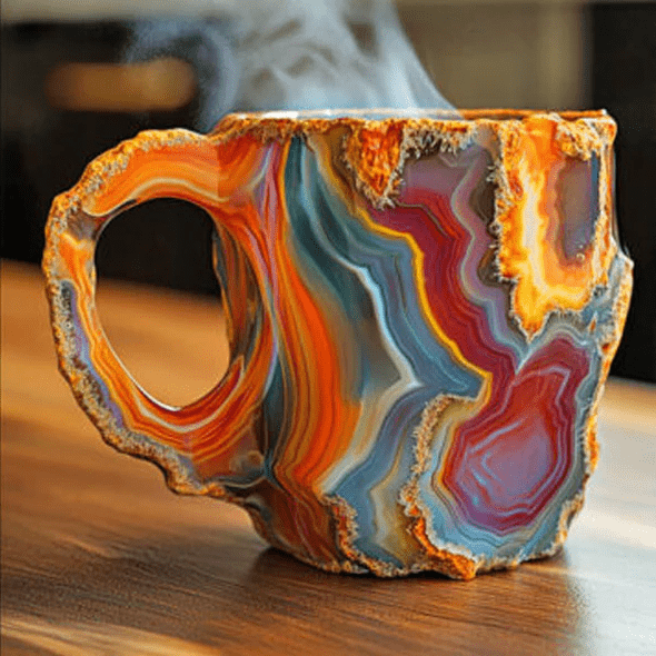 CRISTALLO MINERALE – Elegante Tazza da Caffè in Cristallo