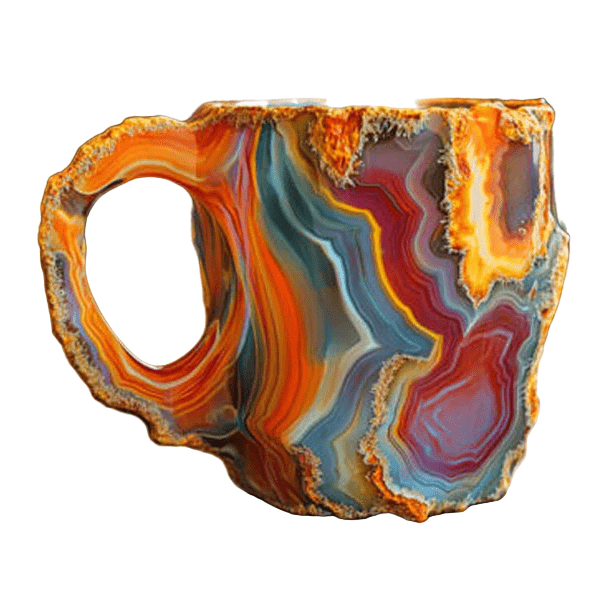 CRISTALLO MINERALE – Elegante Tazza da Caffè in Cristallo