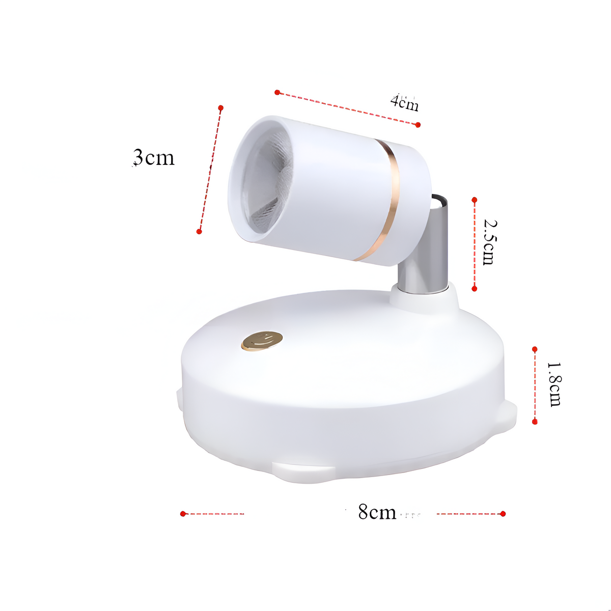 Mini LED-Spotlight – Dimmerabile e Senza Fili | Perfetta Illuminazione d'Accento per Casa e Ufficio