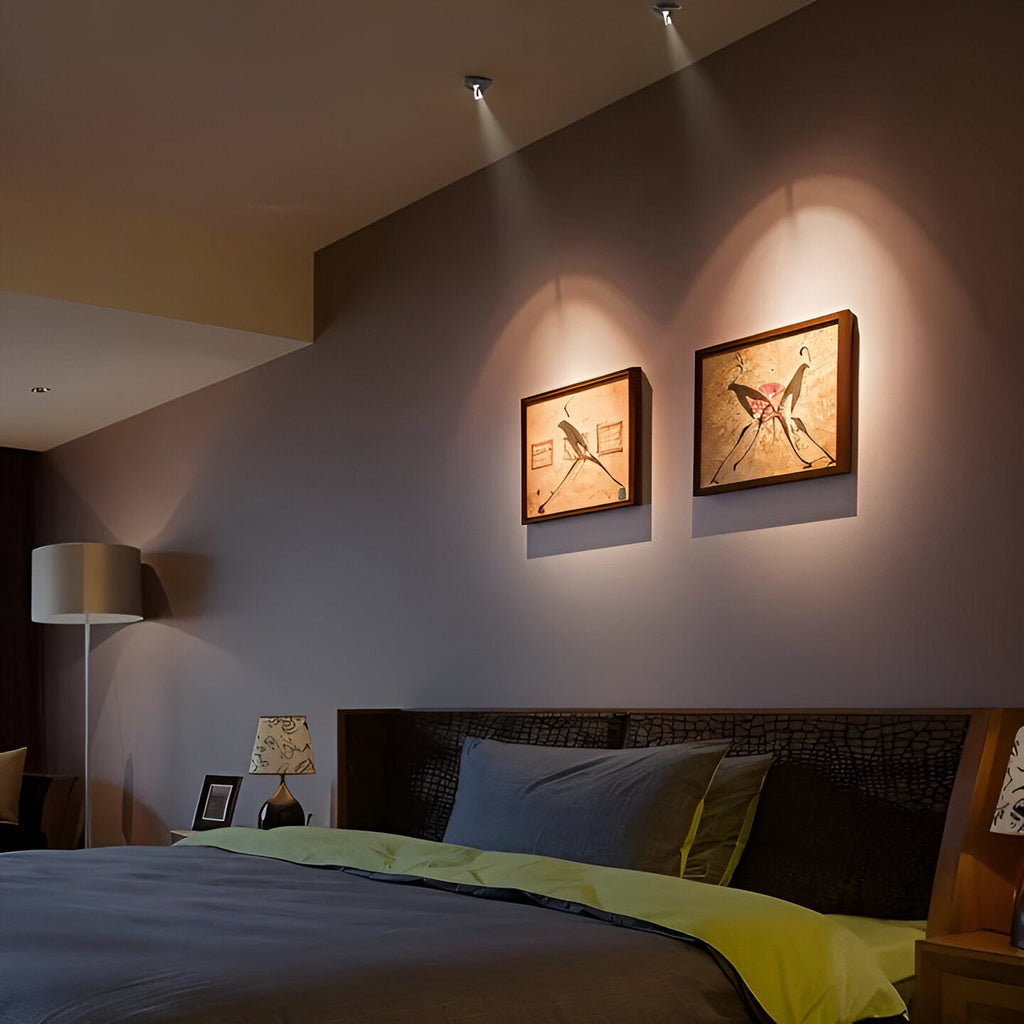 Mini LED-Spotlight – Dimmerabile e Senza Fili | Perfetta Illuminazione d'Accento per Casa e Ufficio