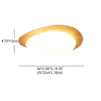Plafoniera LED a Incasso in Legno con Venature Nordic Iron