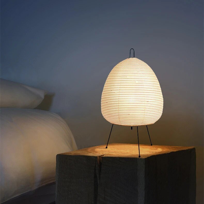 Lampada giapponese realizzata in carta di riso - Lampada in carta di riso