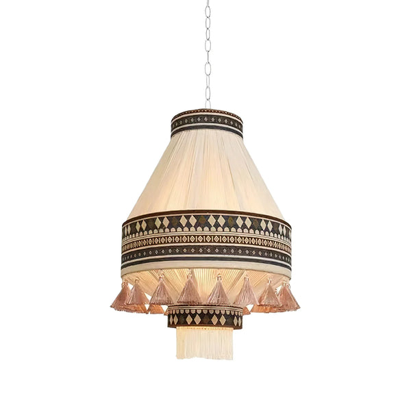 Lampada a sospensione Bohemien con Frange
