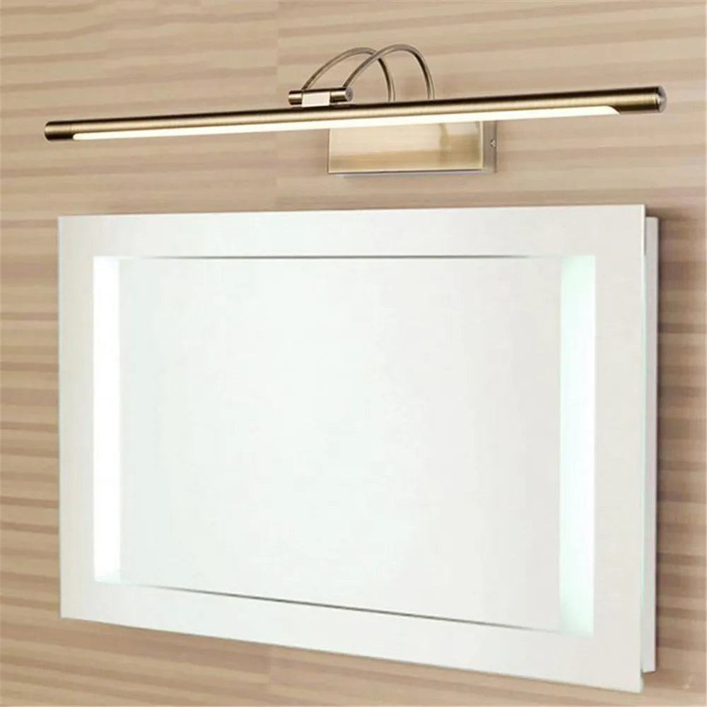 Specchio da Bagno LED con Illuminazione Frontale per Decorazione d'Arte Moderna