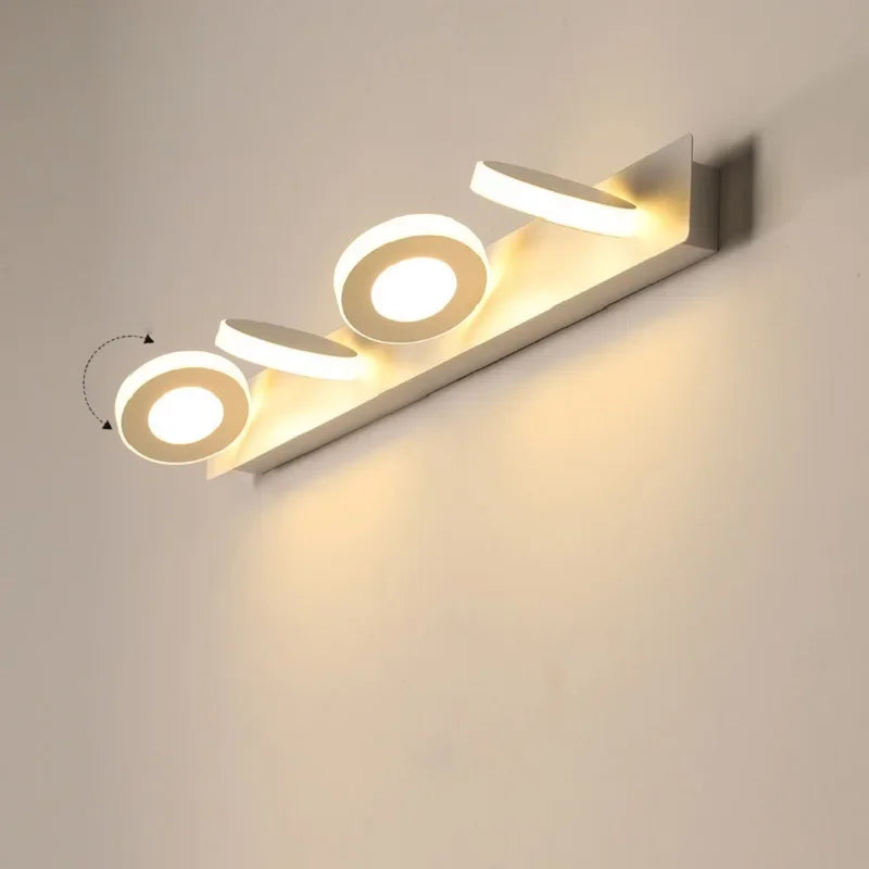 Lampada da parete LED moderna per bagno, luce da trucco, luce per specchio