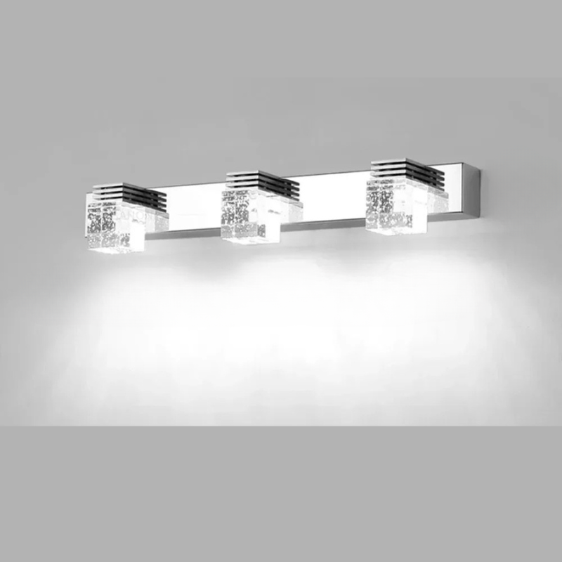Applique in Cristallo di Alluminio Lampada da Parete LED Moderna Specchio Decorazione per la Casa