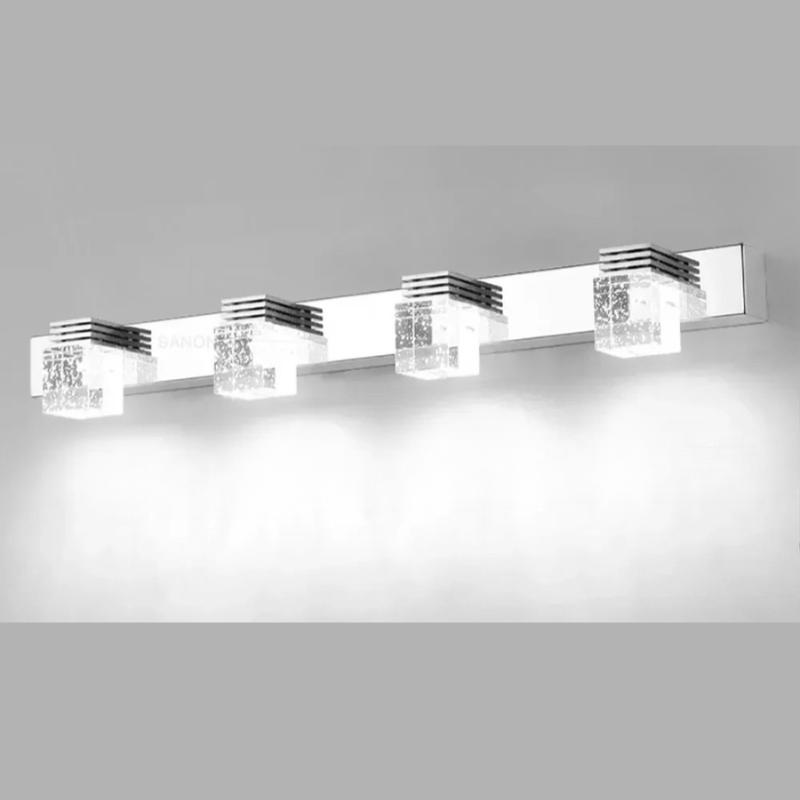 Applique in Cristallo di Alluminio Lampada da Parete LED Moderna Specchio Decorazione per la Casa