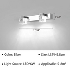 Lampada da Parete LED Moderna Applique in Cristallo Decorativa