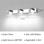 Lampada da Parete LED Moderna Applique in Cristallo Decorativa