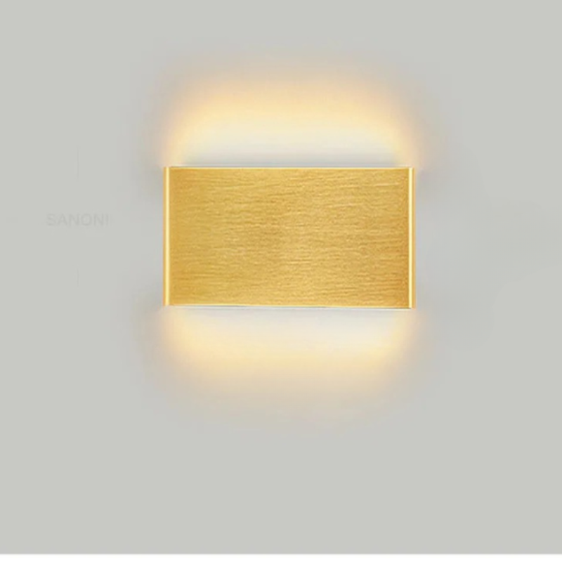 Lampada da Parete LED in Alluminio per Bagno e Soggiorno