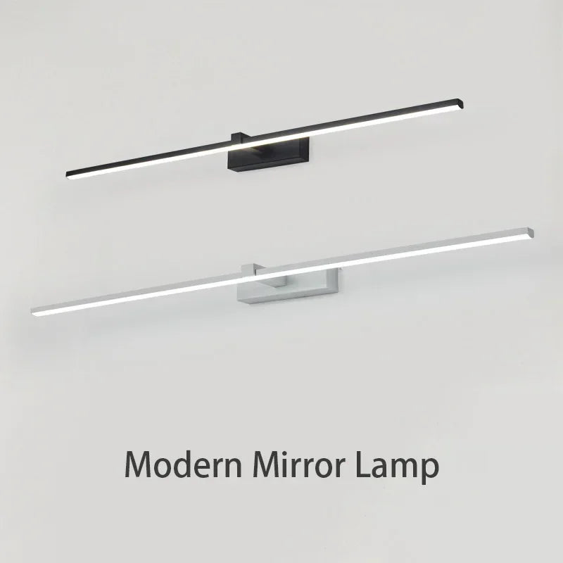 Lampade da Parete a Specchio LED Moderne in Alluminio per Bagno