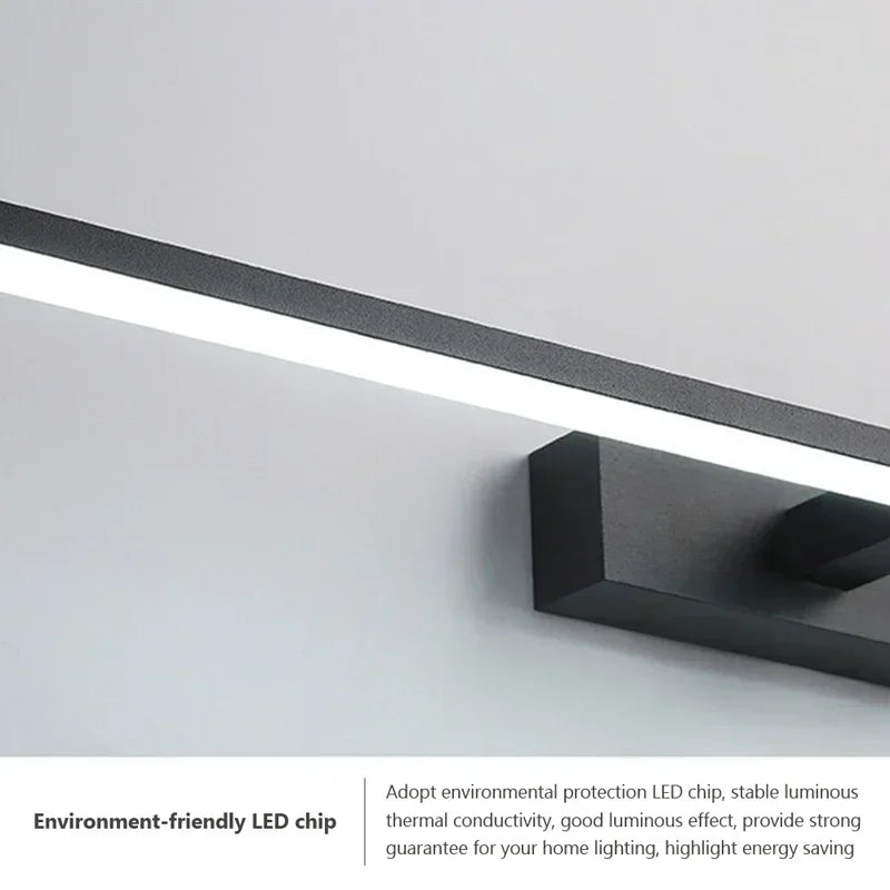 Lampade da Parete a Specchio LED Moderne in Alluminio per Bagno