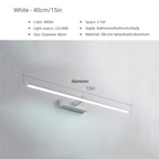 Lampade da Parete a Specchio LED Moderne in Alluminio per Bagno