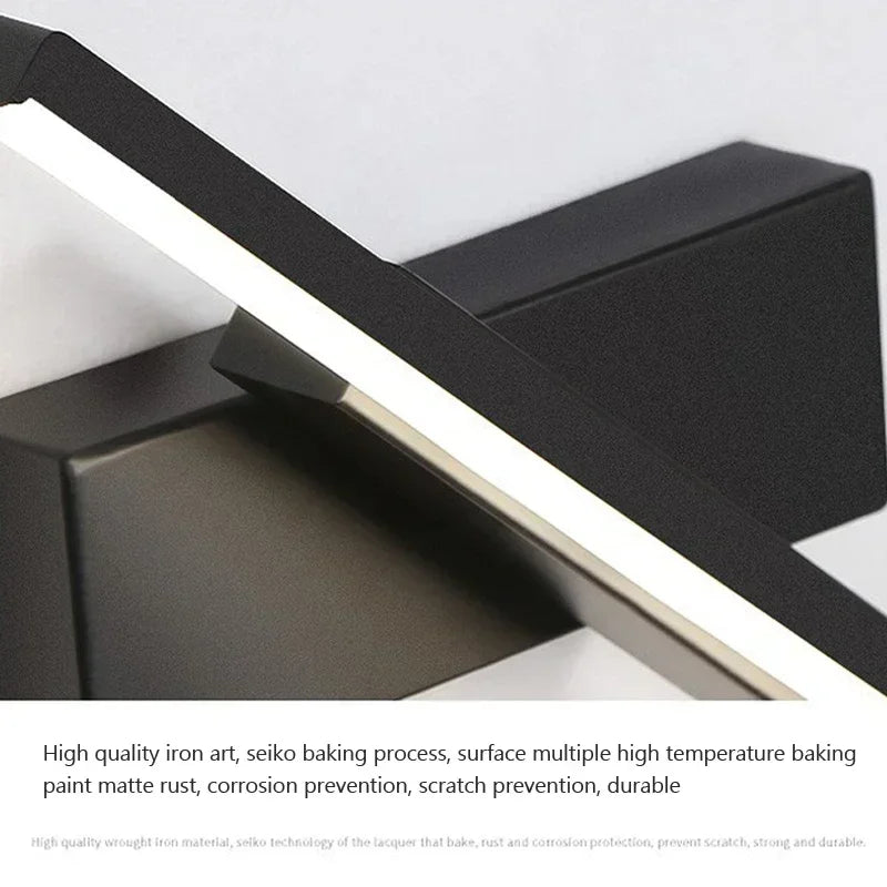 Lampada da Parete LED Moderna Rotabile per Specchio da Bagno