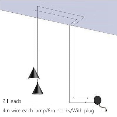 Lampada a sospensione moderna | Design in metallo minimalista