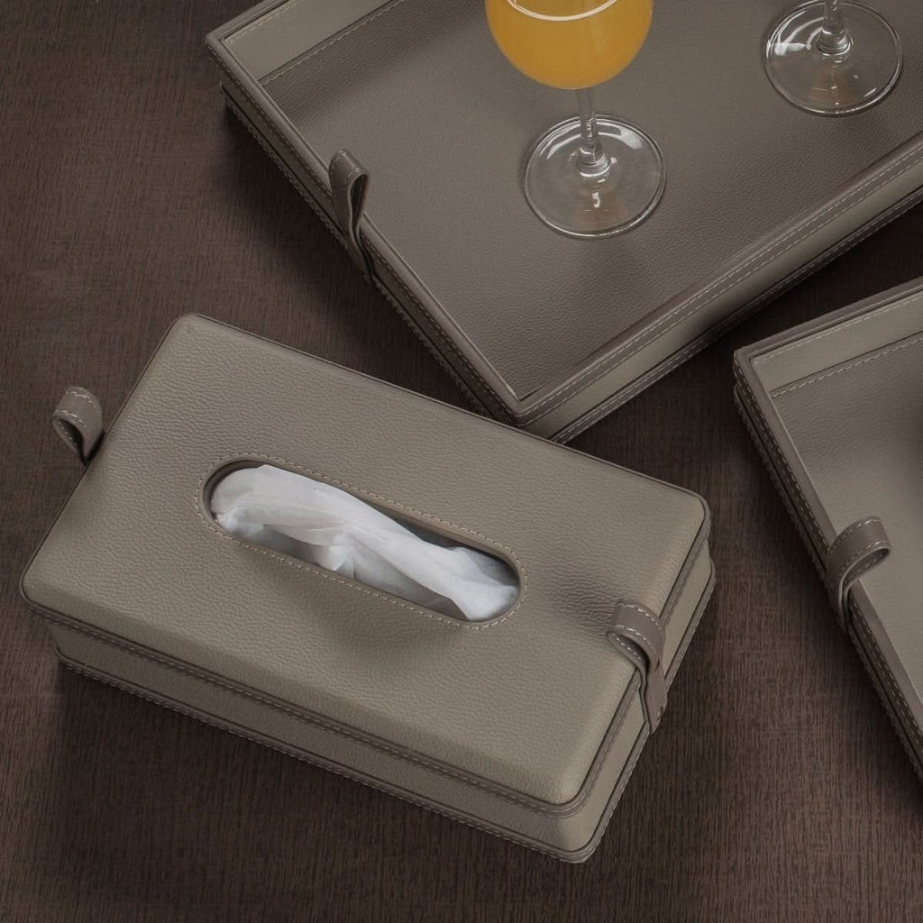Modèra Premium Leatherite Tissue Case | Organizzatore di fazzoletti elegante e durevole per spazi moderni