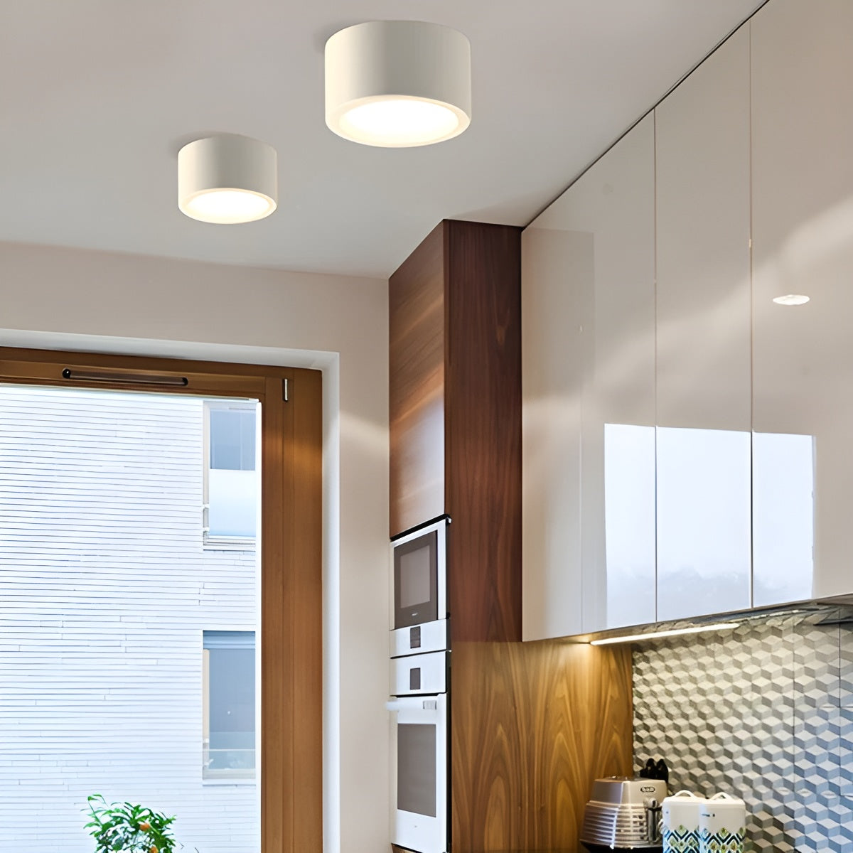 Moderna lampada da soffitto a LED – Forma rotonda e luce LED calda | Illuminazione accogliente per ogni ambiente