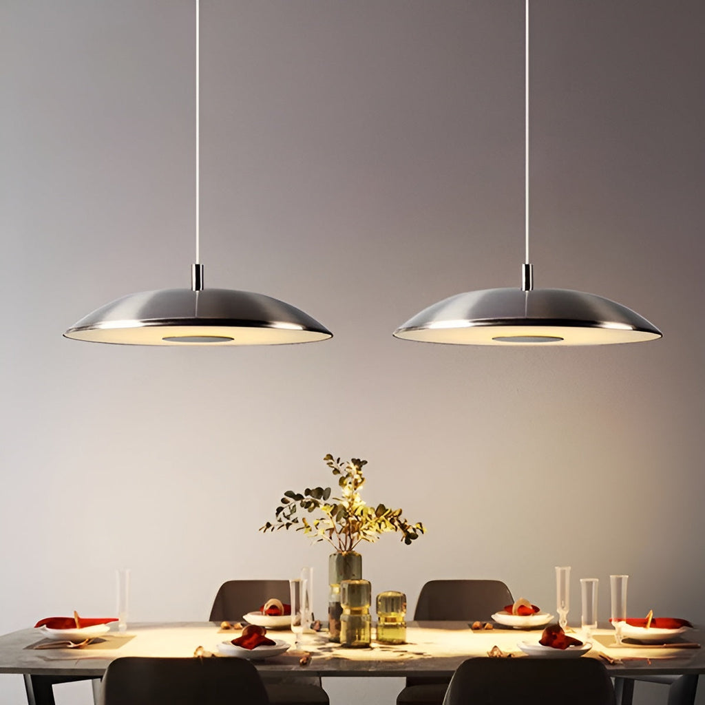 Moderna lampada a sospensione LED in ferro e nichel – Decorativa & Luce Calda | Ideale per la casa