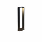 Moderna lampada da giardino a palo LED in alluminio – Illuminazione da esterno resistente alle intemperie in nero o grigio | Per terrazze, vialetti e ingressi