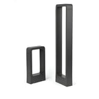 Moderna lampada da giardino a palo LED in alluminio – Illuminazione da esterno resistente alle intemperie in nero o grigio | Per terrazze, vialetti e ingressi