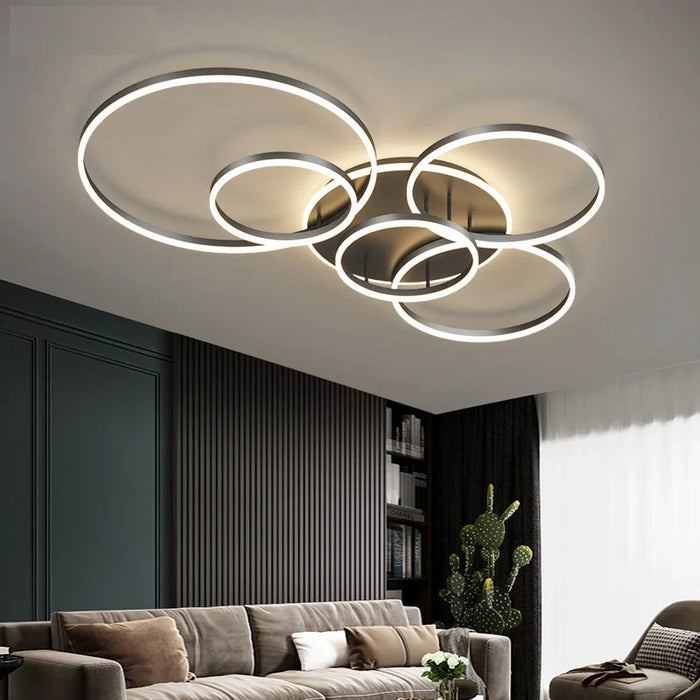 Lampada da soffitto moderna nera
