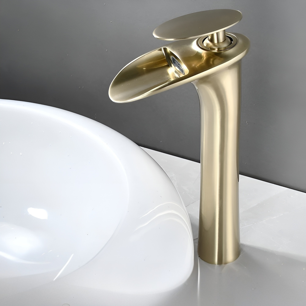 Rubinetti da lavabo moderni – Elegante rubinetto a cascata | Miscelatore monocomando di alta qualità