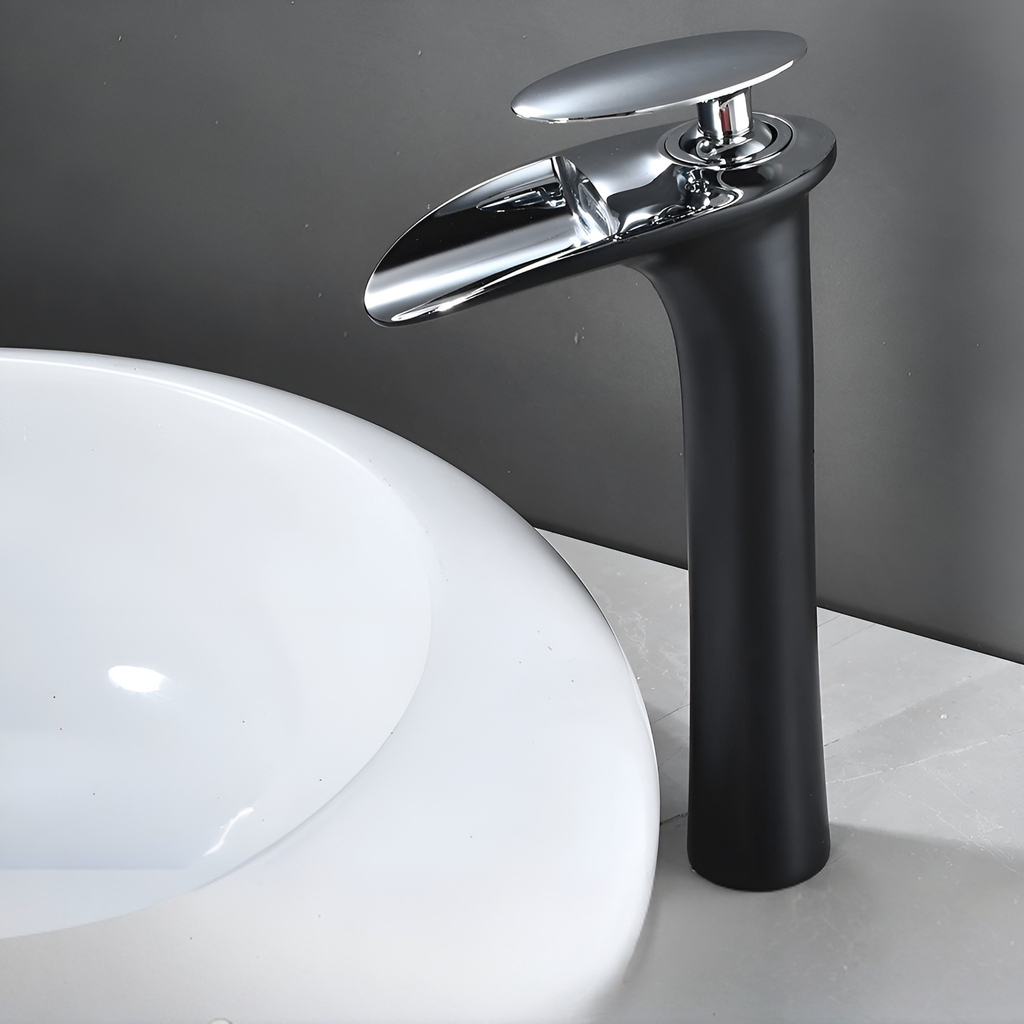 Rubinetti da lavabo moderni – Elegante rubinetto a cascata | Miscelatore monocomando di alta qualità