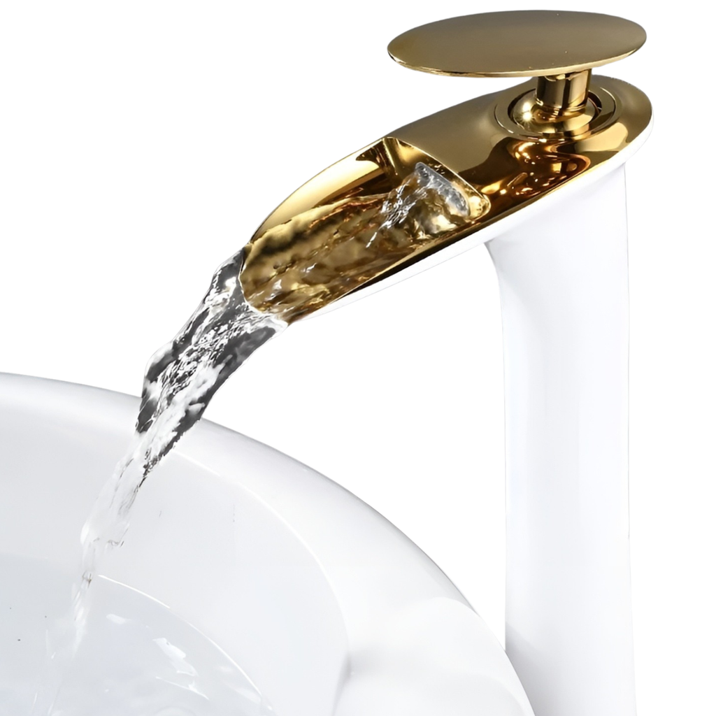 Rubinetti da lavabo moderni – Elegante rubinetto a cascata | Miscelatore monocomando di alta qualità