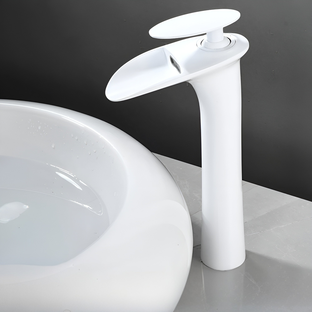 Rubinetti da lavabo moderni – Elegante rubinetto a cascata | Miscelatore monocomando di alta qualità