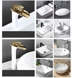 Rubinetti da lavabo moderni – Elegante rubinetto a cascata | Miscelatore monocomando di alta qualità