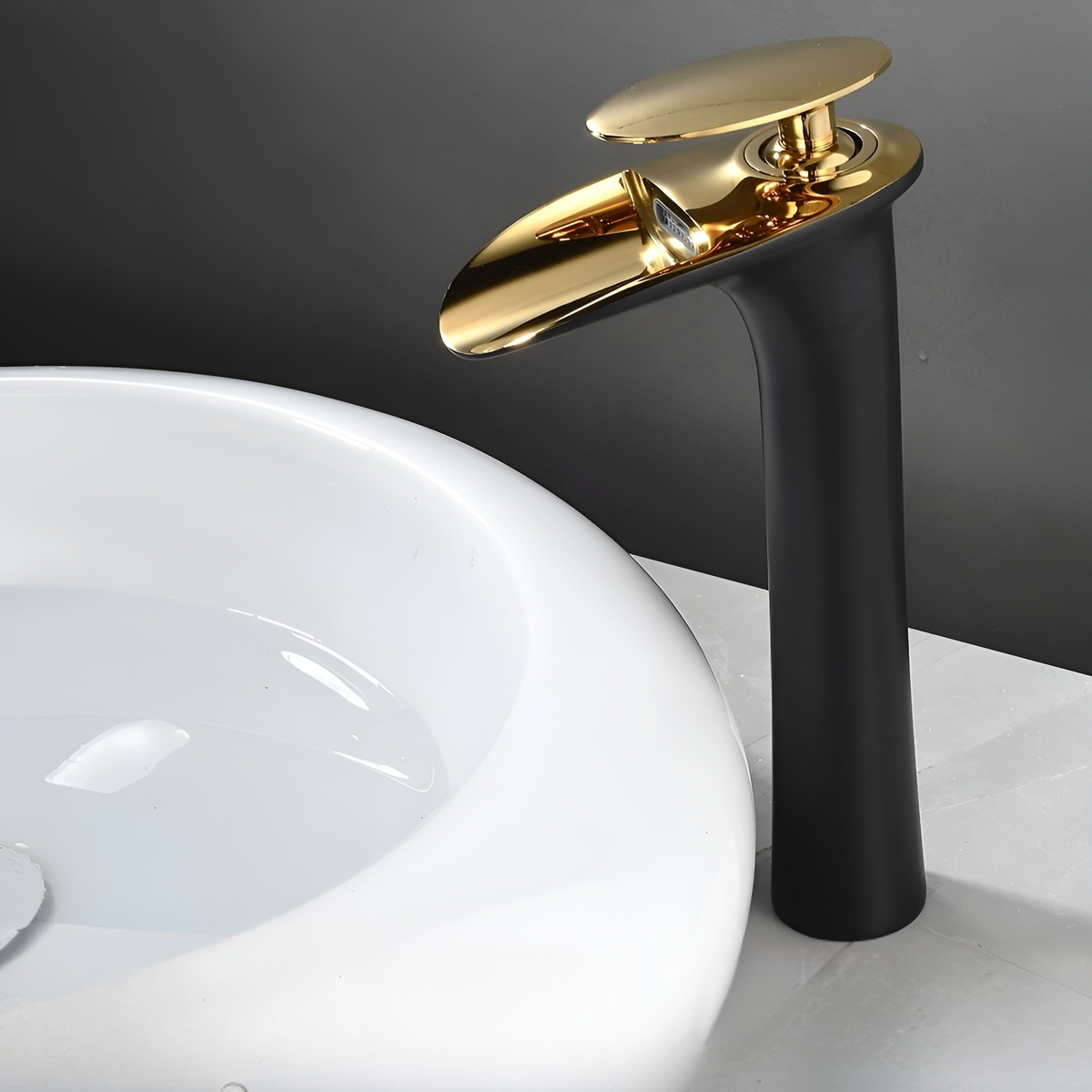 Rubinetti da lavabo moderni – Elegante rubinetto a cascata | Miscelatore monocomando di alta qualità